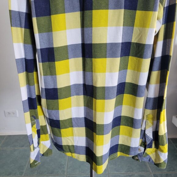 Ruff Hewn Yellow Plaid Long Sleeve Button-down Shirt (Size XL) - Picture 5 of 16
